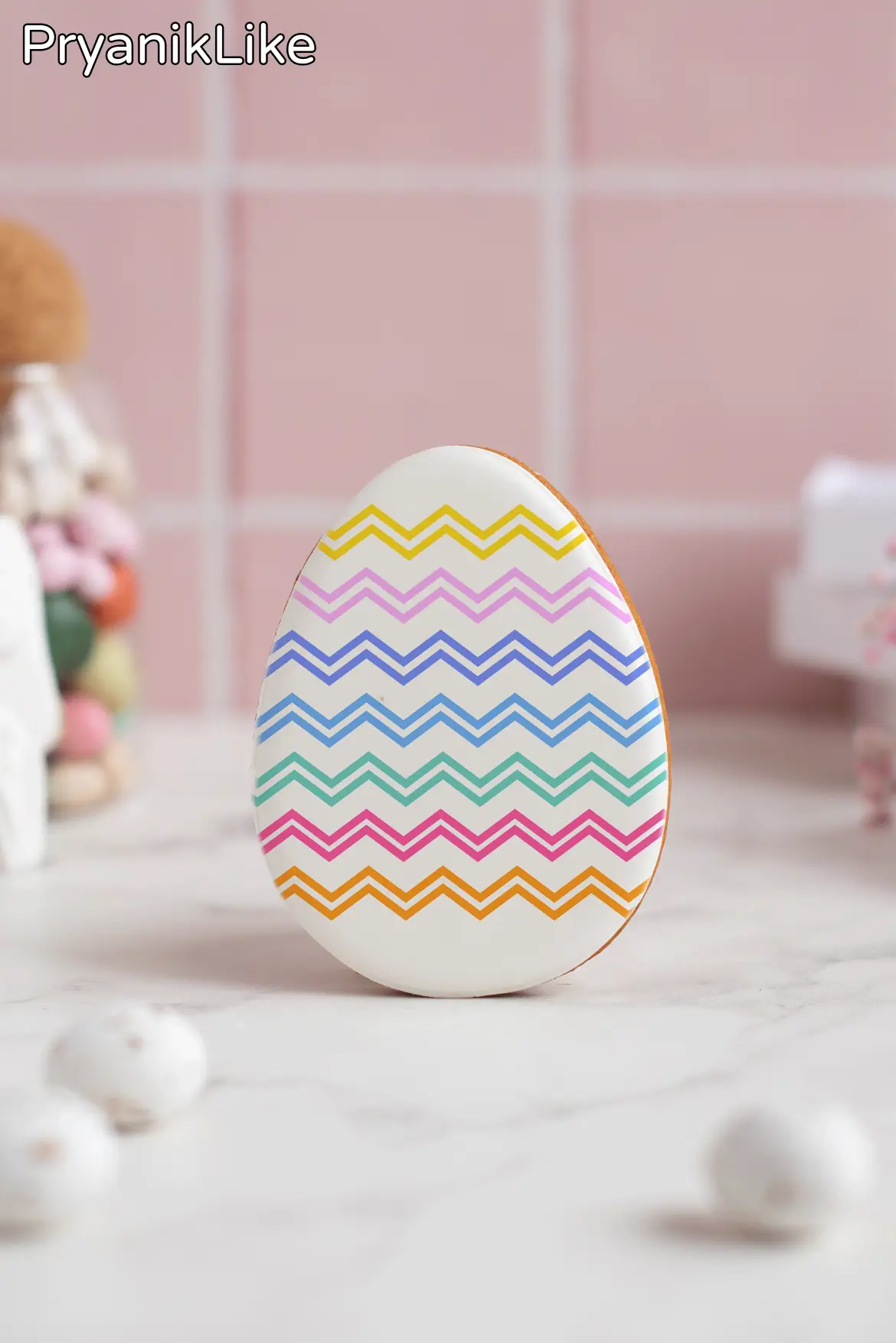 Пряник Пасхальное яйцо (гжель и геометрия)